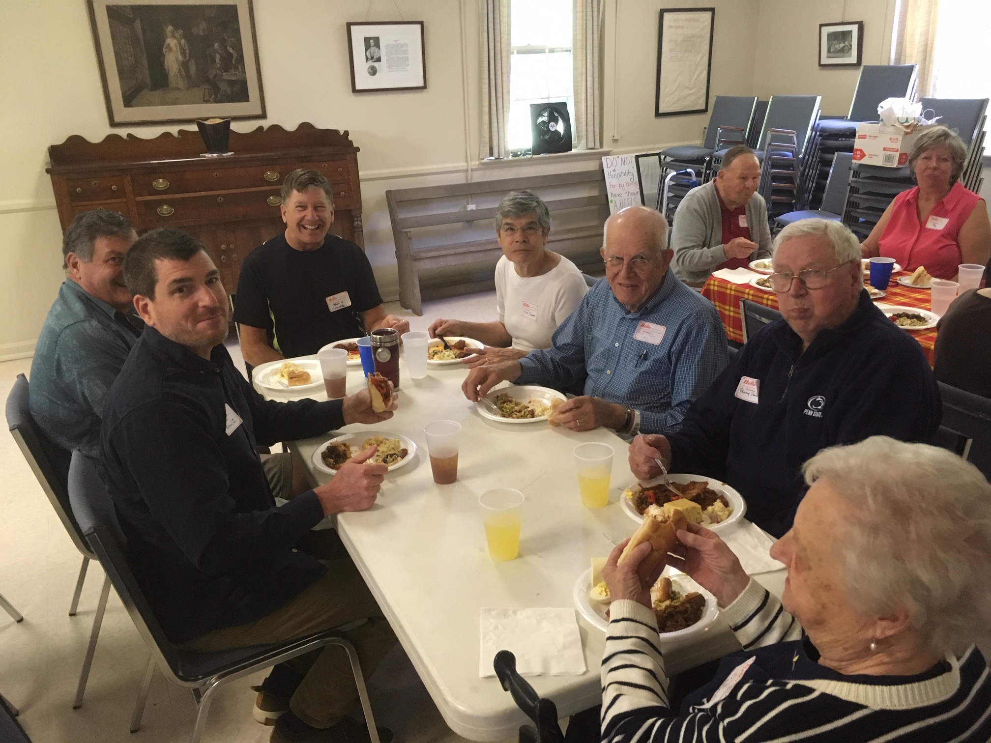 attendees at lunch
